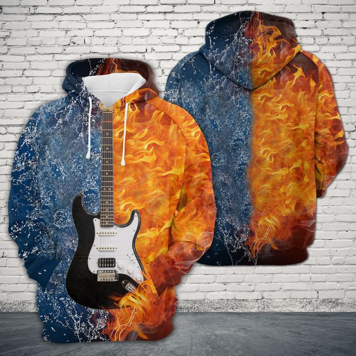 Guitar 3D All Over Print Hoodie, Zip Hoodie