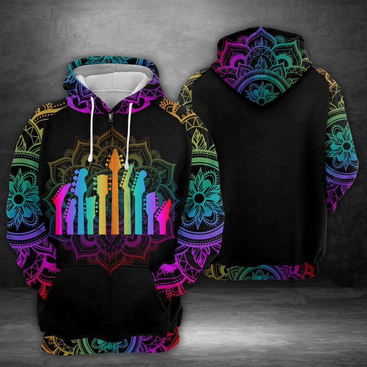 Guitar Band 3D All Over Print Hoodie, Zip Hoodie