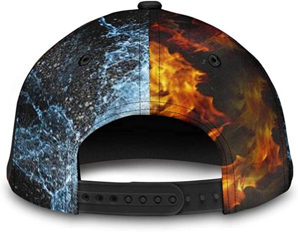 Guitar Burn It Up Water Fire Simple and Beautiful 3D Printed Classic Cap Trucker Hats Custom Hats Gifts For Men & Women