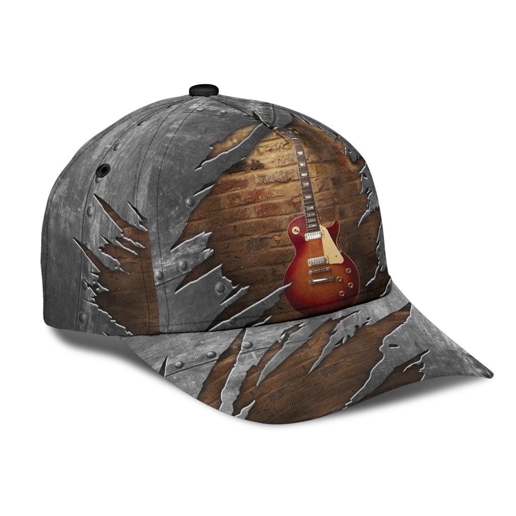 Guitar Classic Cap, Gift for Music Lovers, Guitar Lovers Trucker Hats Custom Hats Gifts For Men & Women