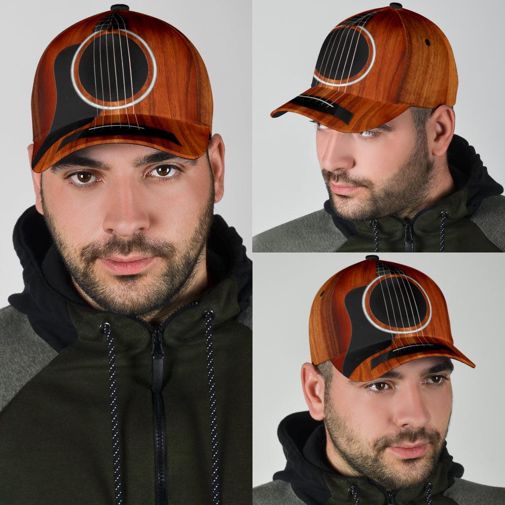 Guitar Classic Cap, Gift for Music Lovers, Guitar Lovers Trucker Hats Custom Hats Gifts For Men & Women