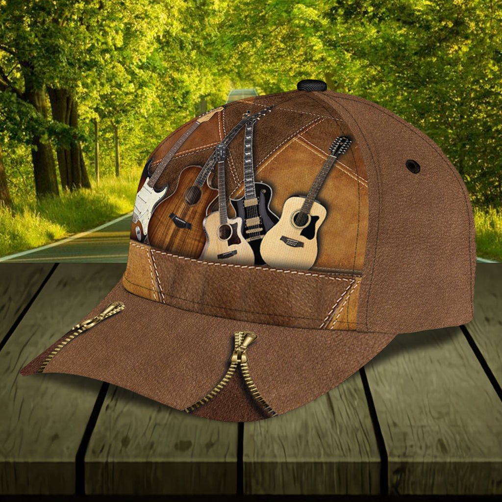 Guitar Classic Cap, Gift for Music Lovers, Guitar Lovers Trucker Hats Custom Hats Gifts For Men & Women