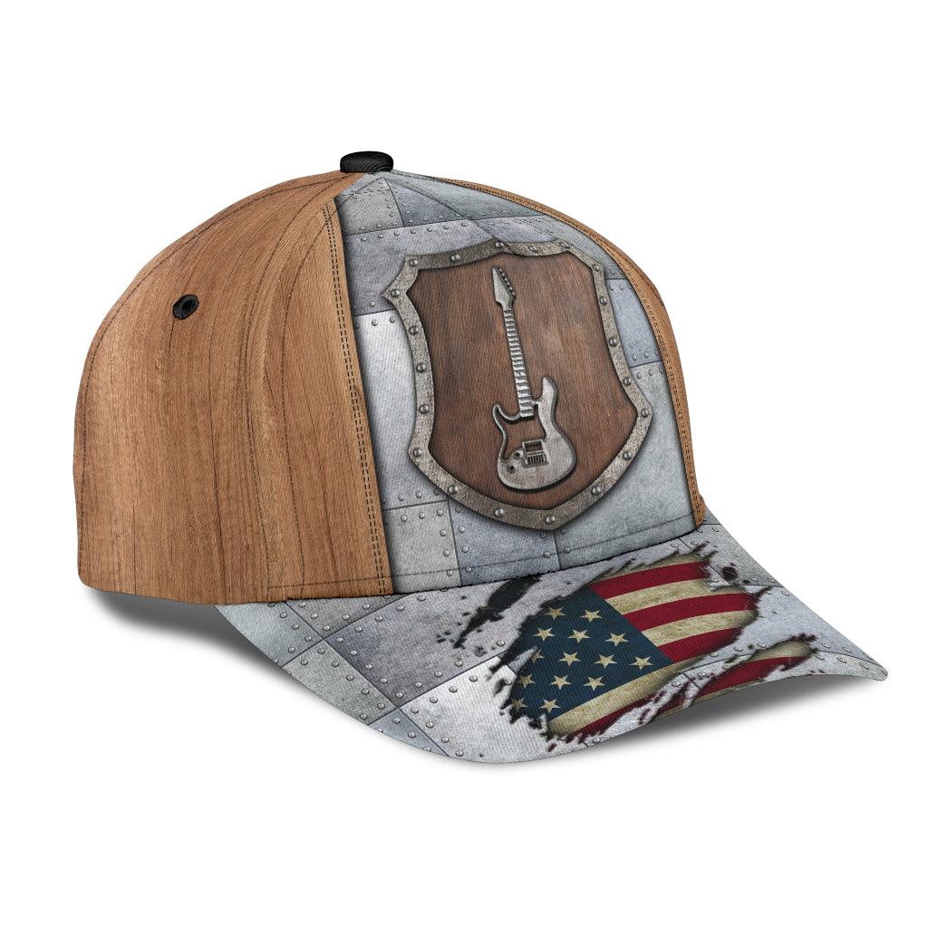 Guitar Classic Cap, Gift for Music Lovers, Guitar Lovers Trucker Hats Custom Hats Gifts For Men & Women