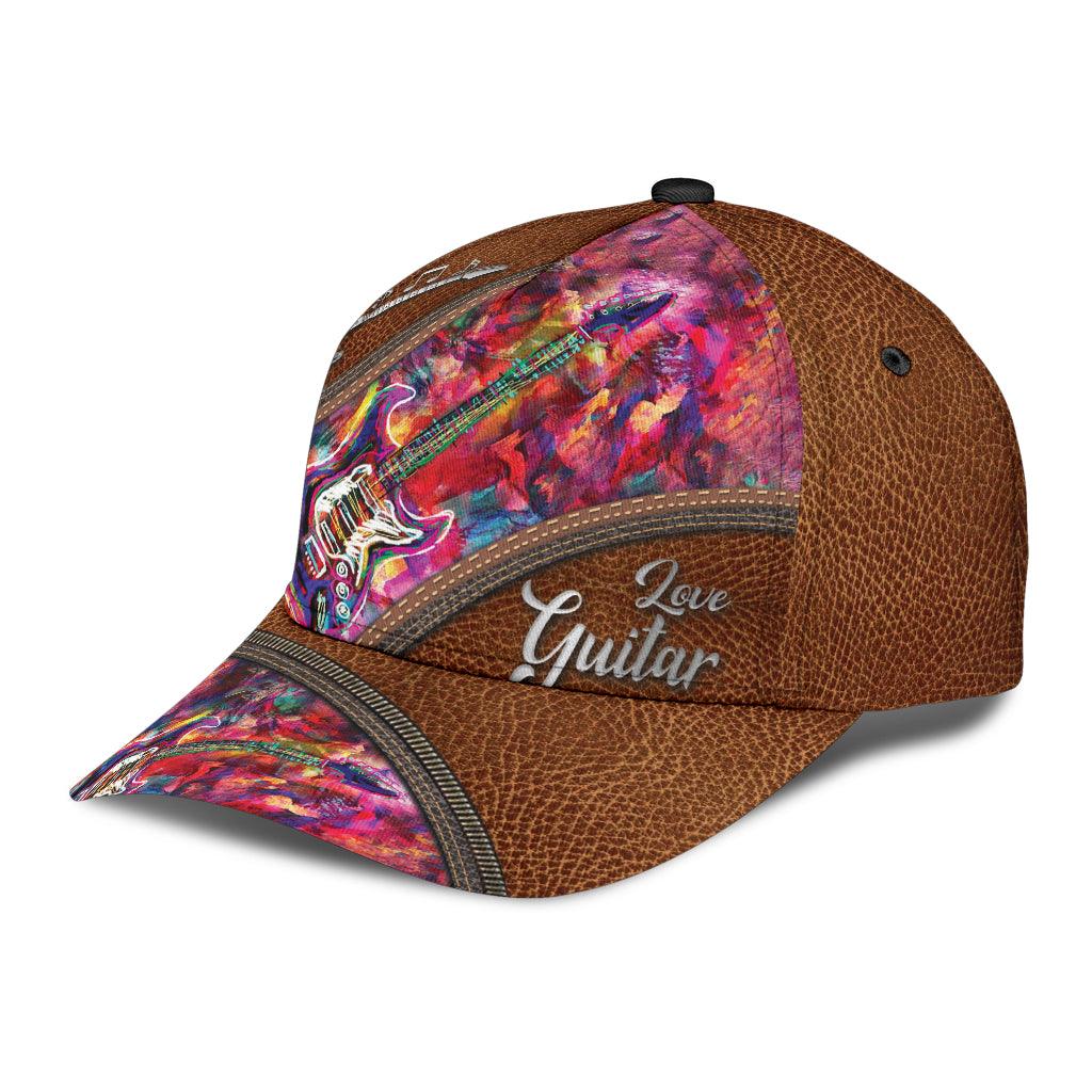Guitar Classic Cap, Gift for Music Lovers, Guitar Lovers Trucker Hats Custom Hats Gifts For Men & Women