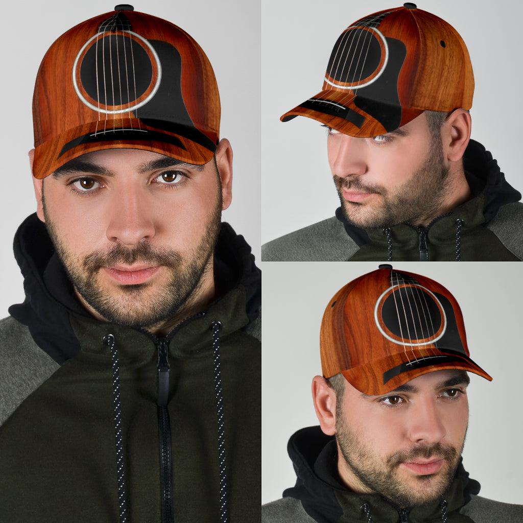 Guitar Classic Cap, Gift for Music Lovers, Guitar Lovers Trucker Hats Custom Hats Gifts For Men & Women