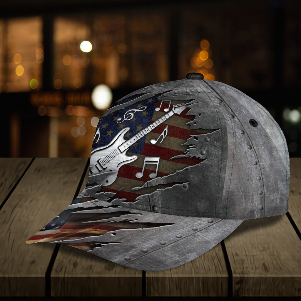 Guitar Classic Cap, Gift for Music Lovers, Guitar Lovers Trucker Hats Custom Hats Gifts For Men & Women