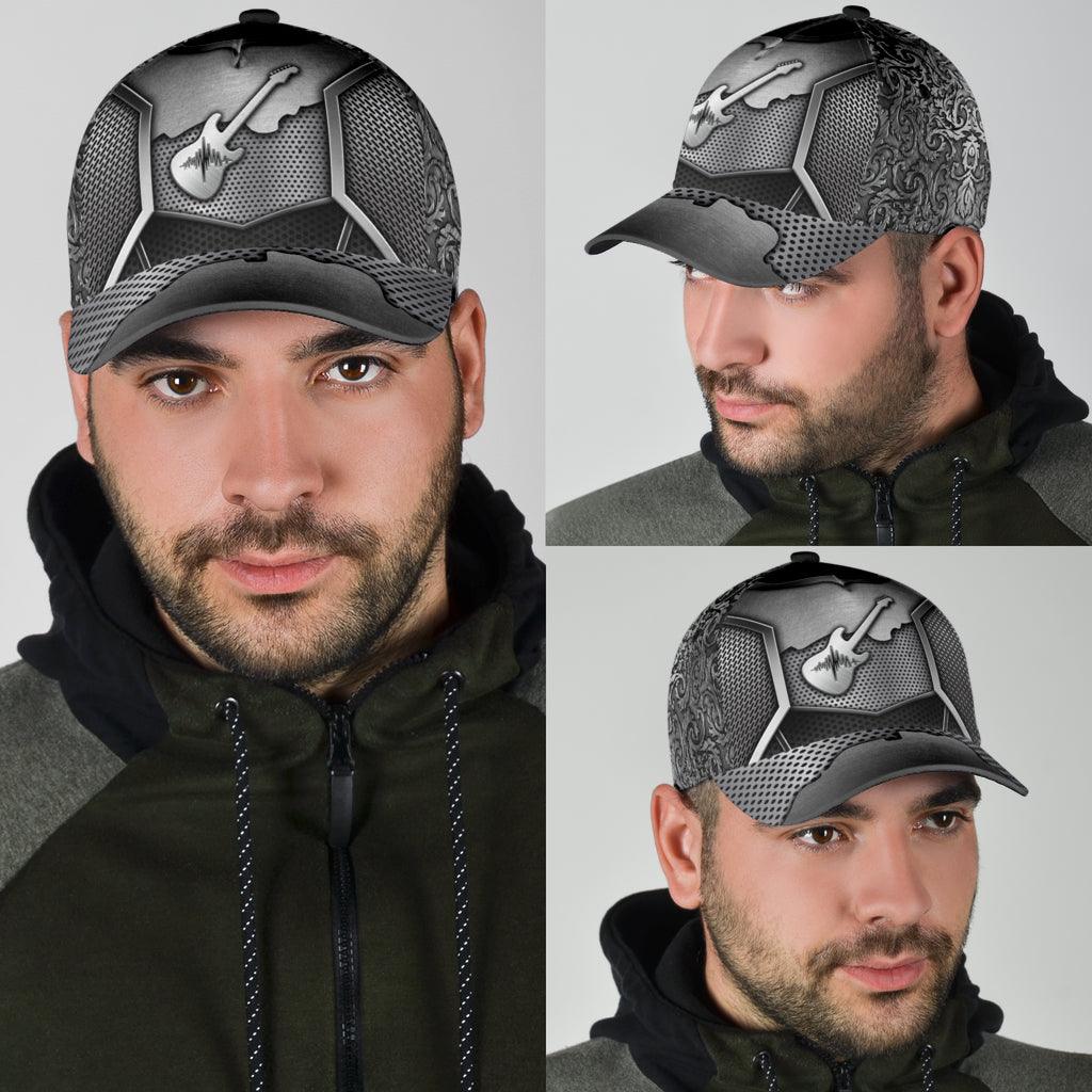 Guitar Classic Cap, Gift for Music Lovers, Guitar Lovers Trucker Hats Custom Hats Gifts For Men & Women