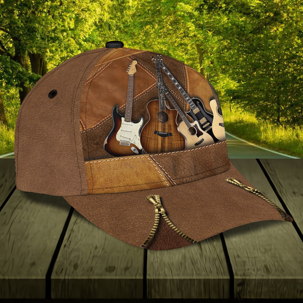 Guitar Classic Cap, Gift for Music Lovers, Guitar Lovers Trucker Hats Custom Hats Gifts For Men & Women