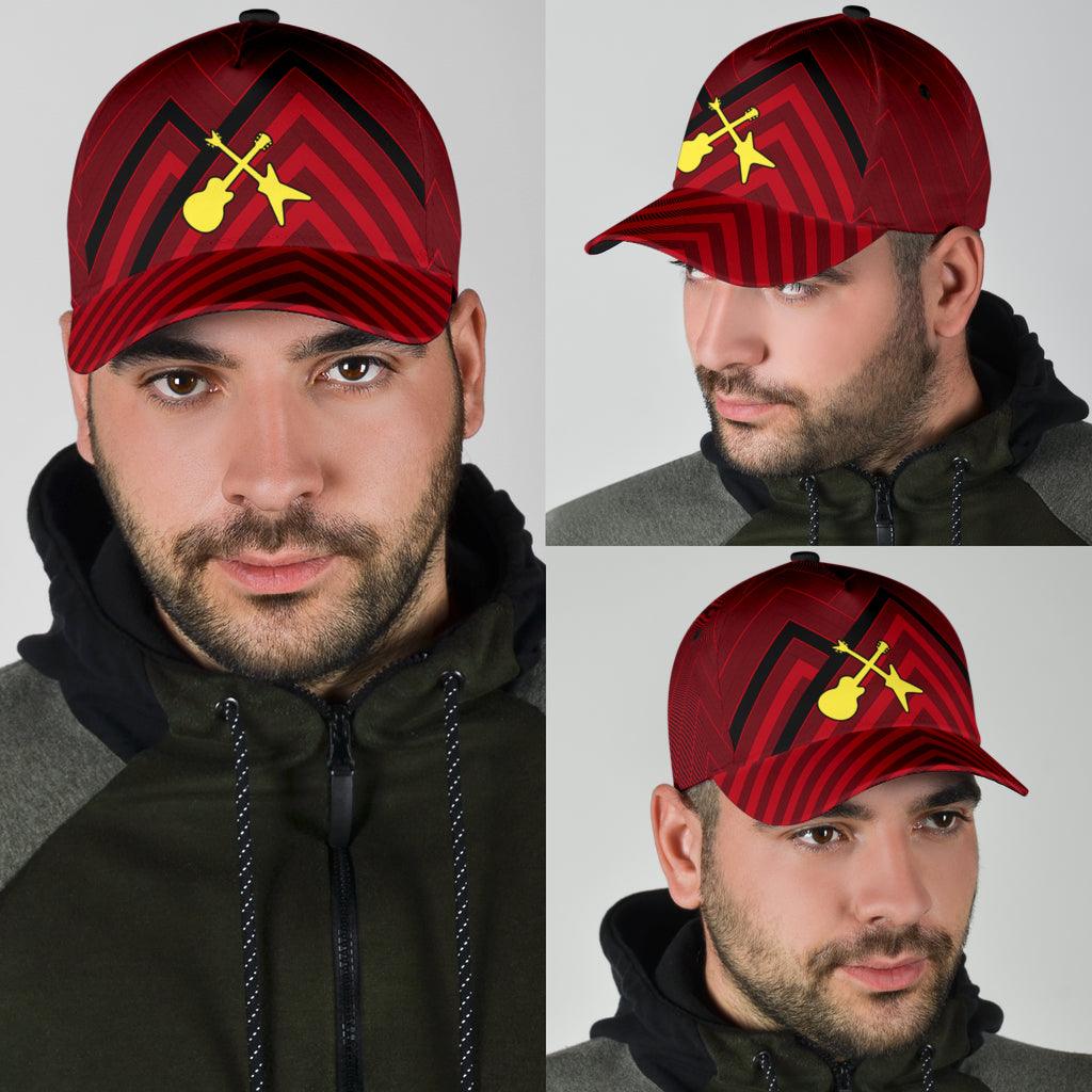 Guitar Classic Cap, Gift for Music Lovers, Guitar Lovers Trucker Hats Custom Hats Gifts For Men & Women