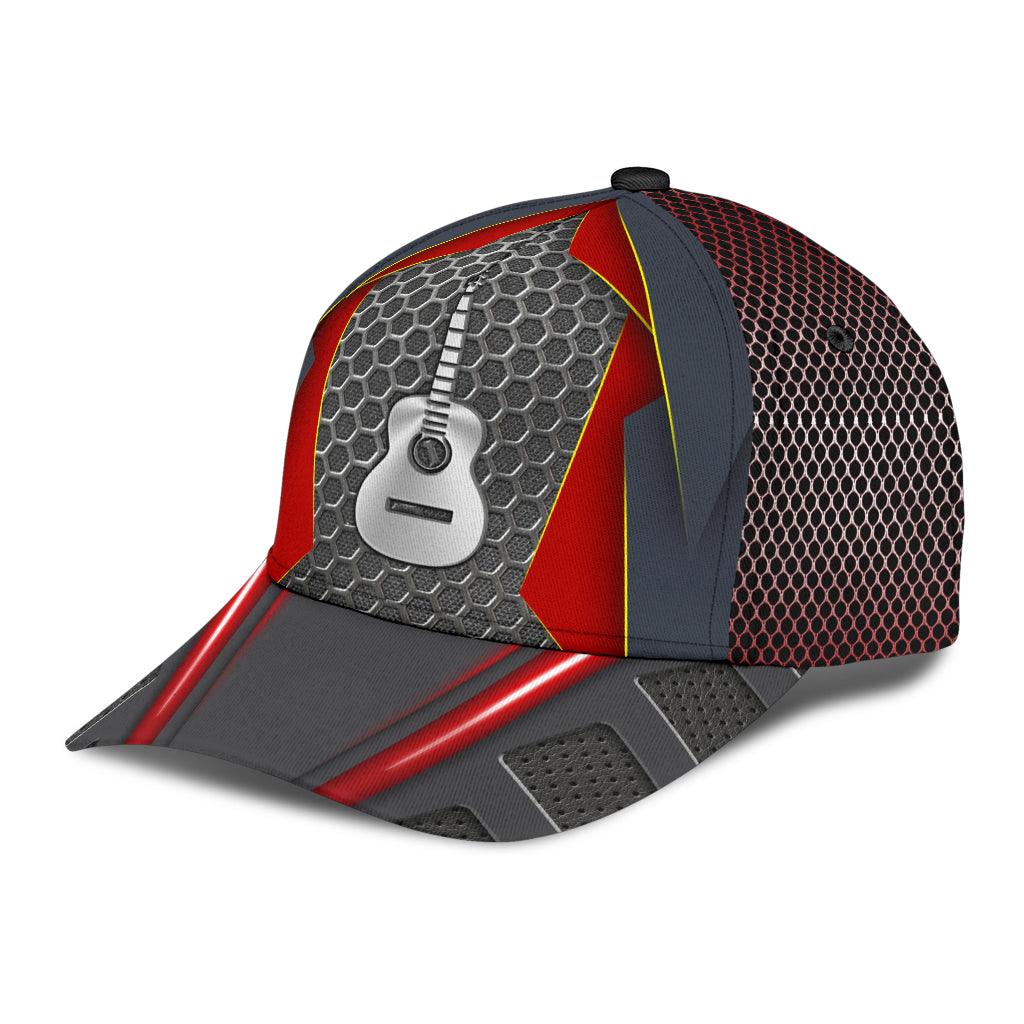 Guitar Classic Cap, Gift for Music Lovers, Guitar Lovers Trucker Hats Custom Hats Gifts For Men & Women