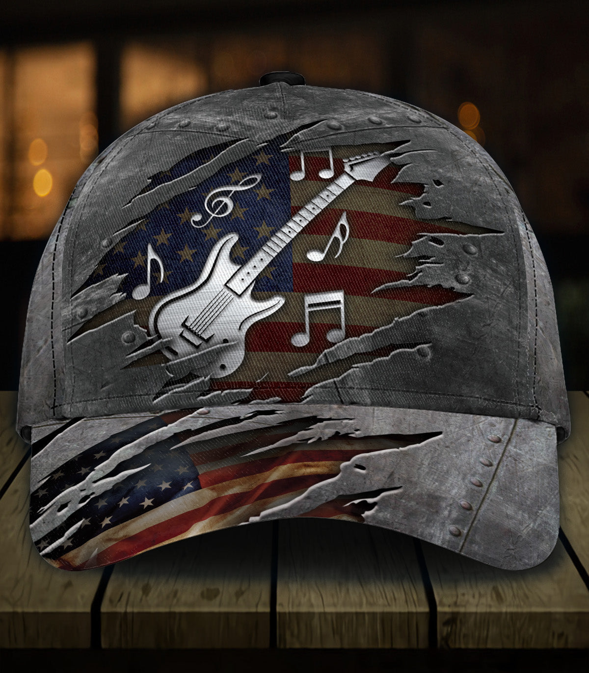 Guitar Classic Cap, Gift for Music Lovers, Guitar Lovers Trucker Hats Custom Hats Gifts For Men & Women