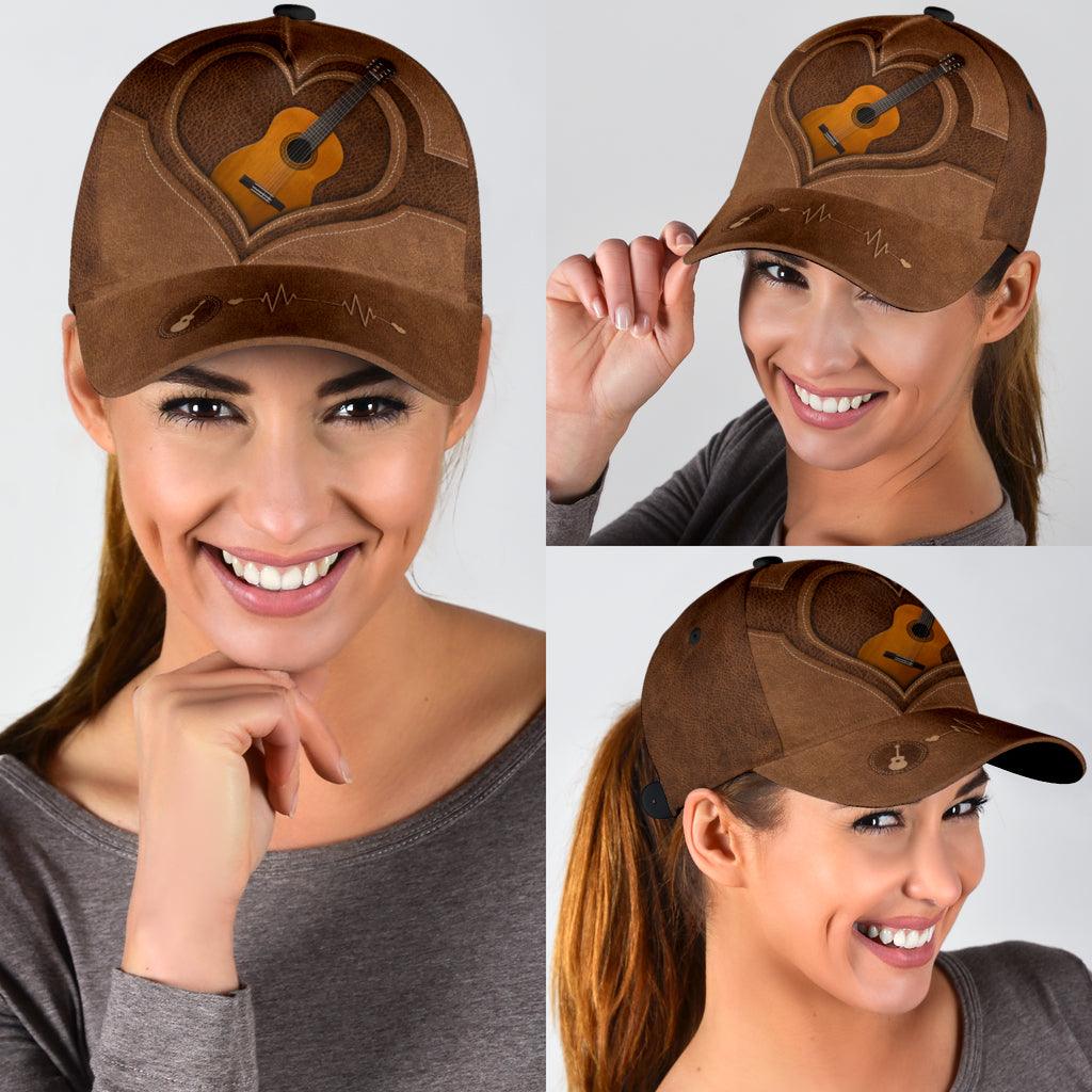 Guitar Classic Cap, Gift for Music Lovers, Guitar Lovers Trucker Hats Custom Hats Gifts For Men & Women