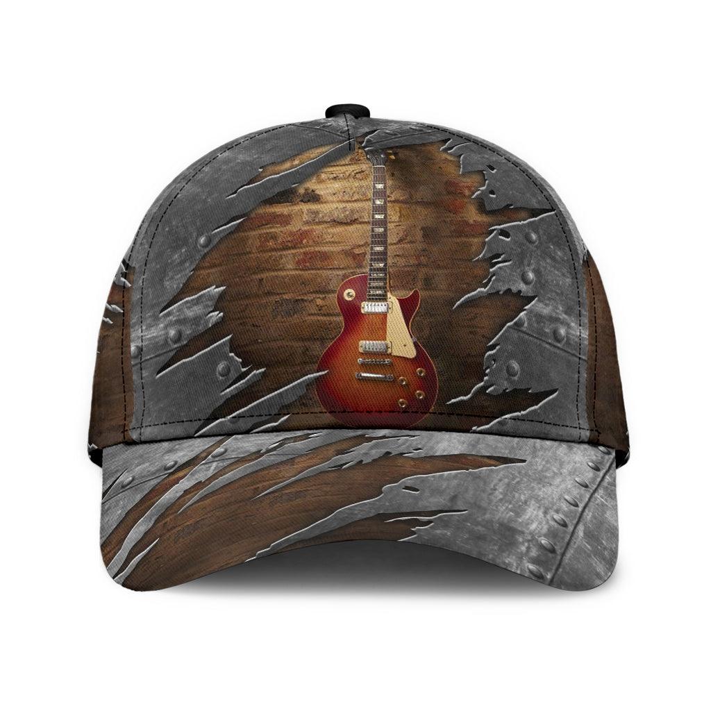 Guitar Classic Cap, Gift for Music Lovers, Guitar Lovers Trucker Hats Custom Hats Gifts For Men & Women