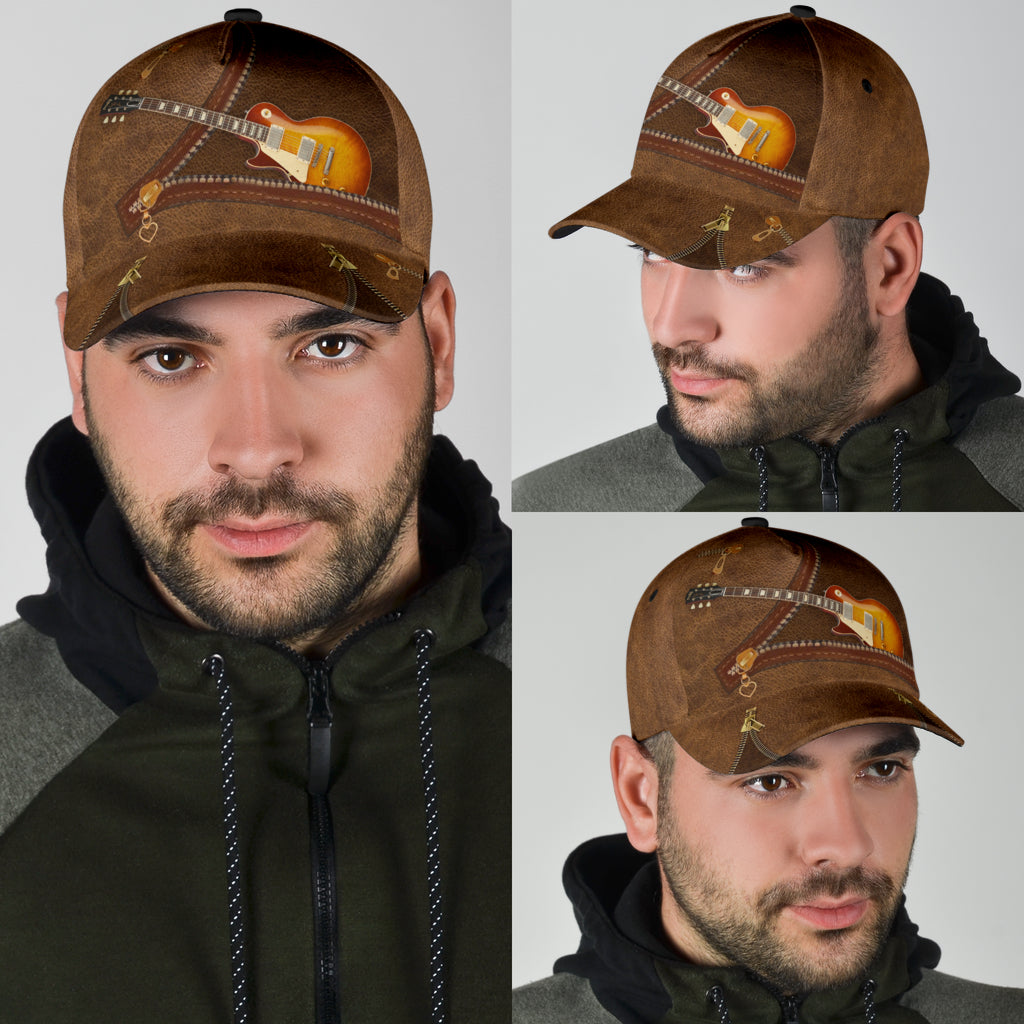 Guitar Classic Cap, Gift for Music Lovers, Guitar Lovers Trucker Hats Custom Hats Gifts For Men & Women
