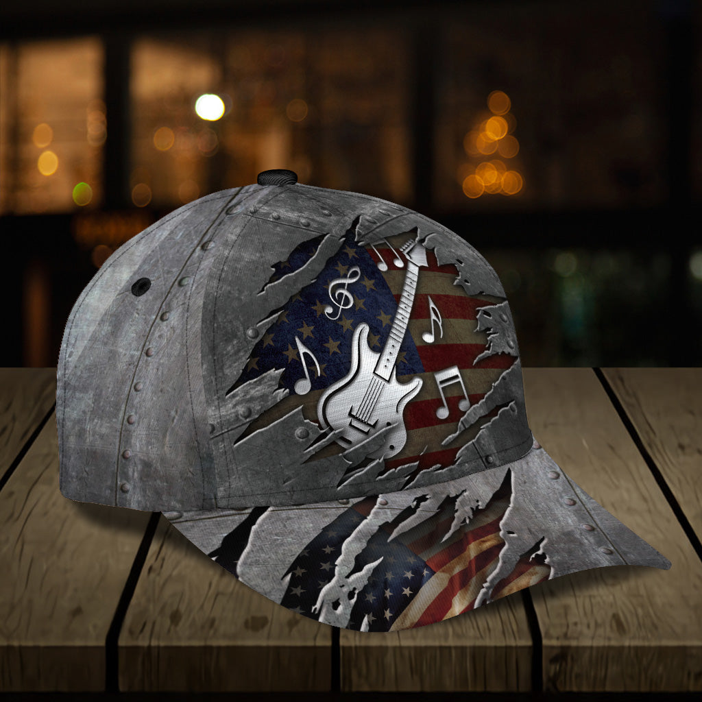 Guitar Classic Cap, Gift for Music Lovers, Guitar Lovers Trucker Hats Custom Hats Gifts For Men & Women