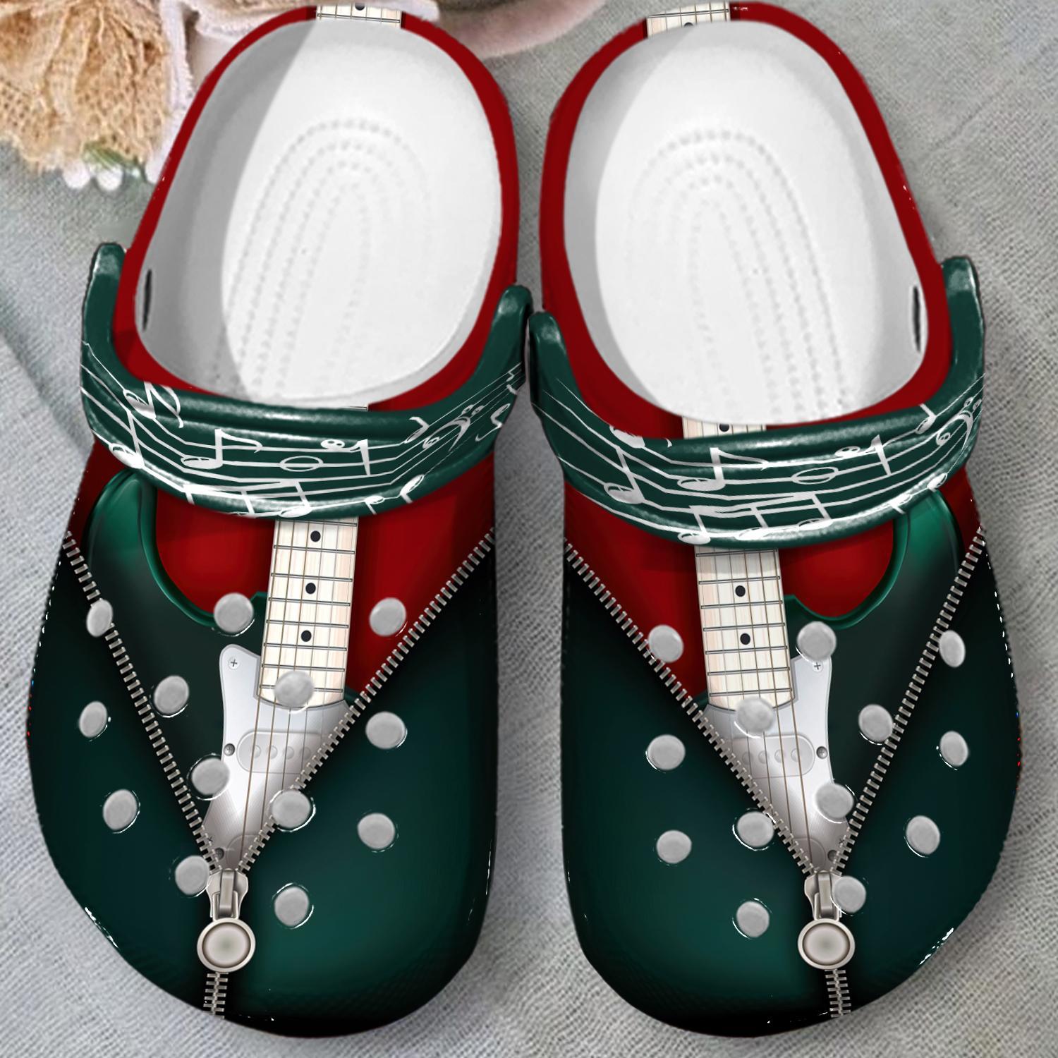 Guitar Collection Crocs Crocband Clogs Shoes Comfortable For Men Women and Kids - Image 5