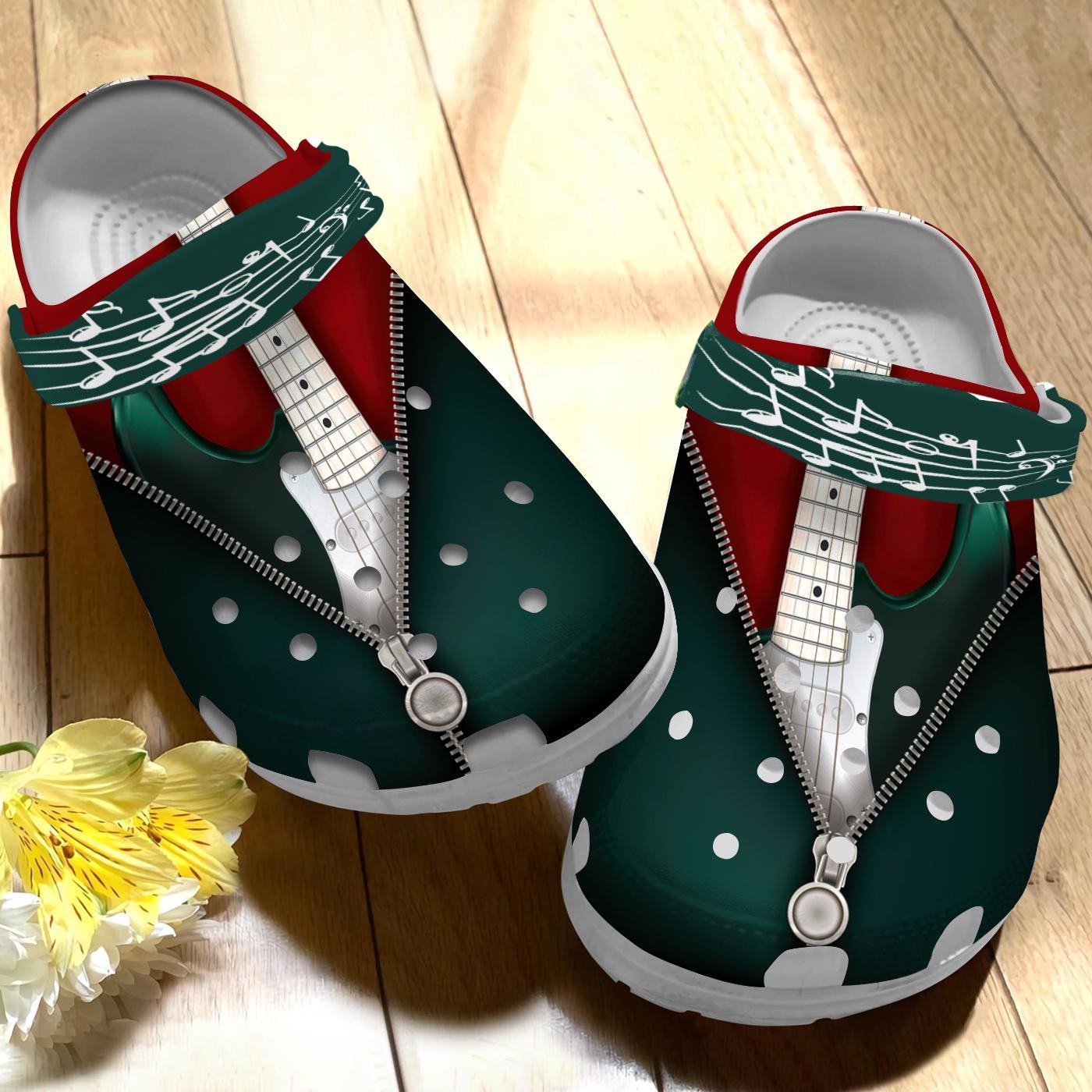 Guitar Collection Crocs Crocband Clogs Shoes Comfortable For Men Women and Kids - Image 3