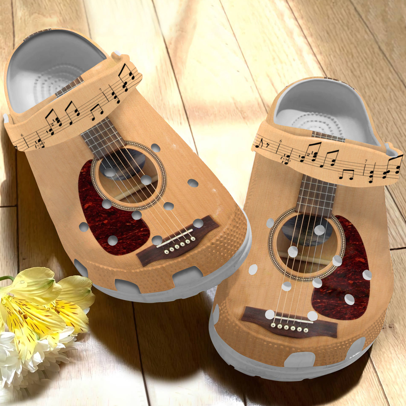 Guitar Crocs Crocband Clogs Shoes Comfortable For Men Women and Kids