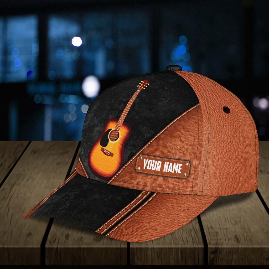 Guitar Personalized Classic Cap, Personalized Gift for Music Lovers, Guitar Lovers Trucker Hats Custom Hats Gifts For Men & Women