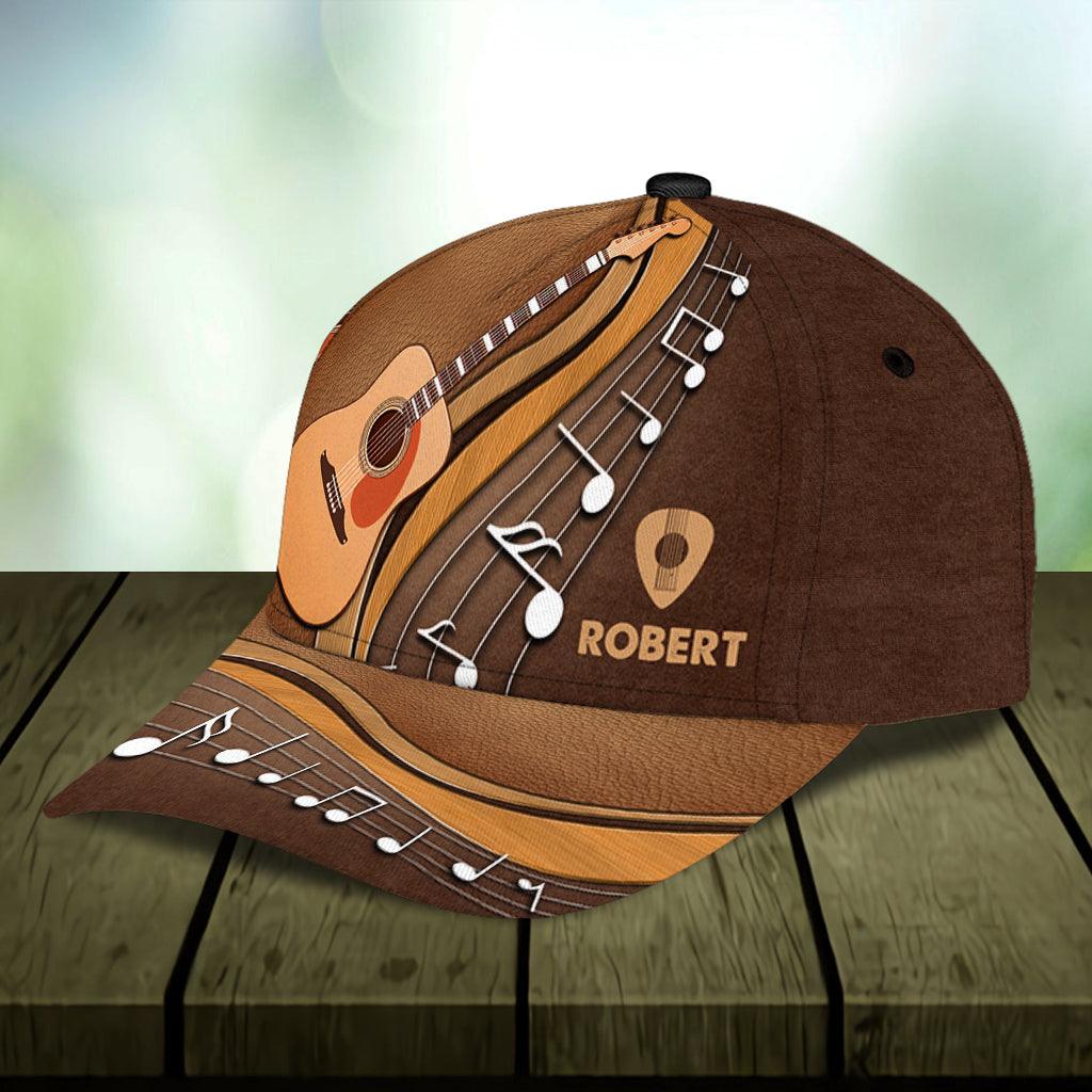 Guitar Personalized Classic Cap, Personalized Gift for Music Lovers, Guitar Lovers Trucker Hats Custom Hats Gifts For Men & Women