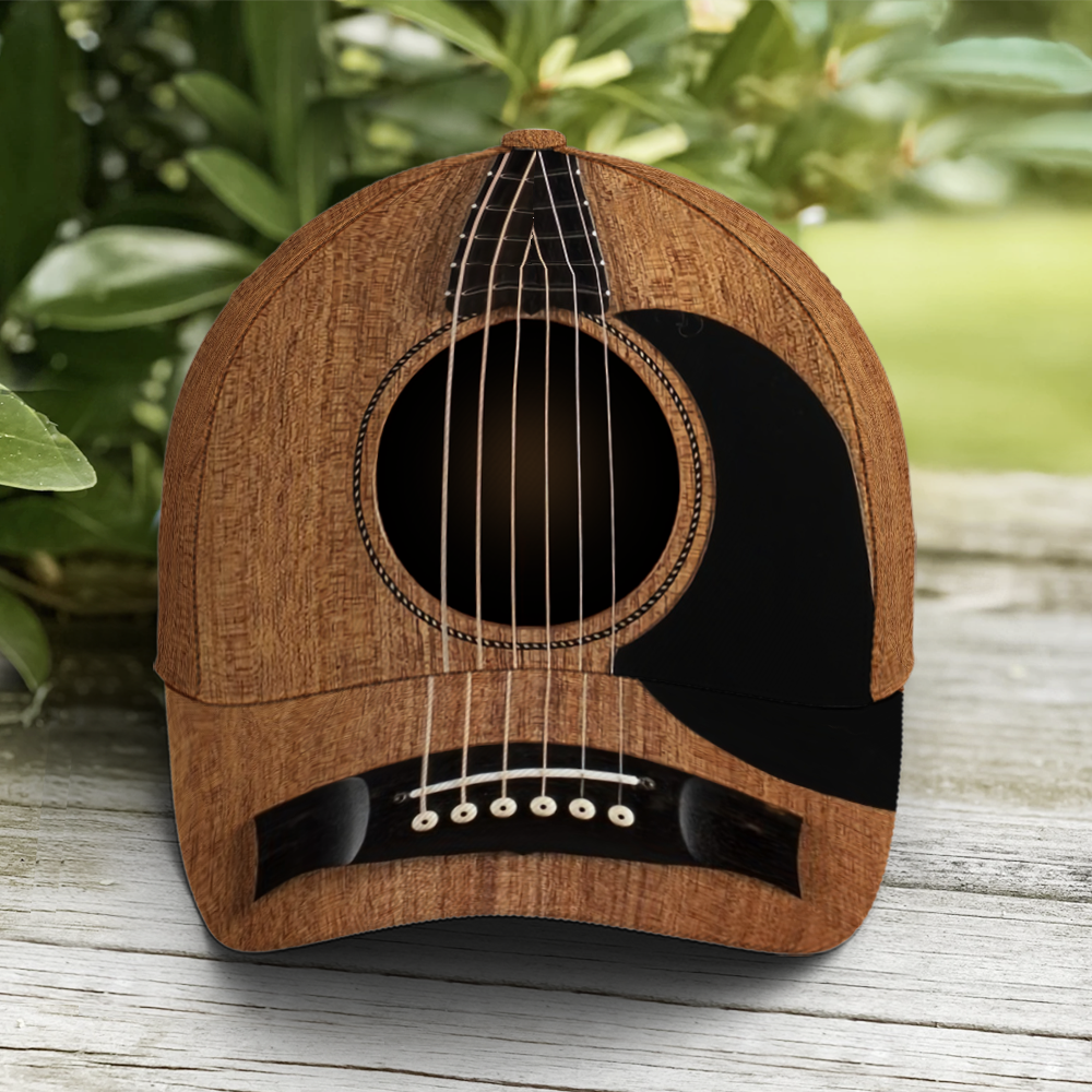 Guitar Simple Classic Style Baseball Cap Trucker Hats Custom Hats Gifts For Men & Women
