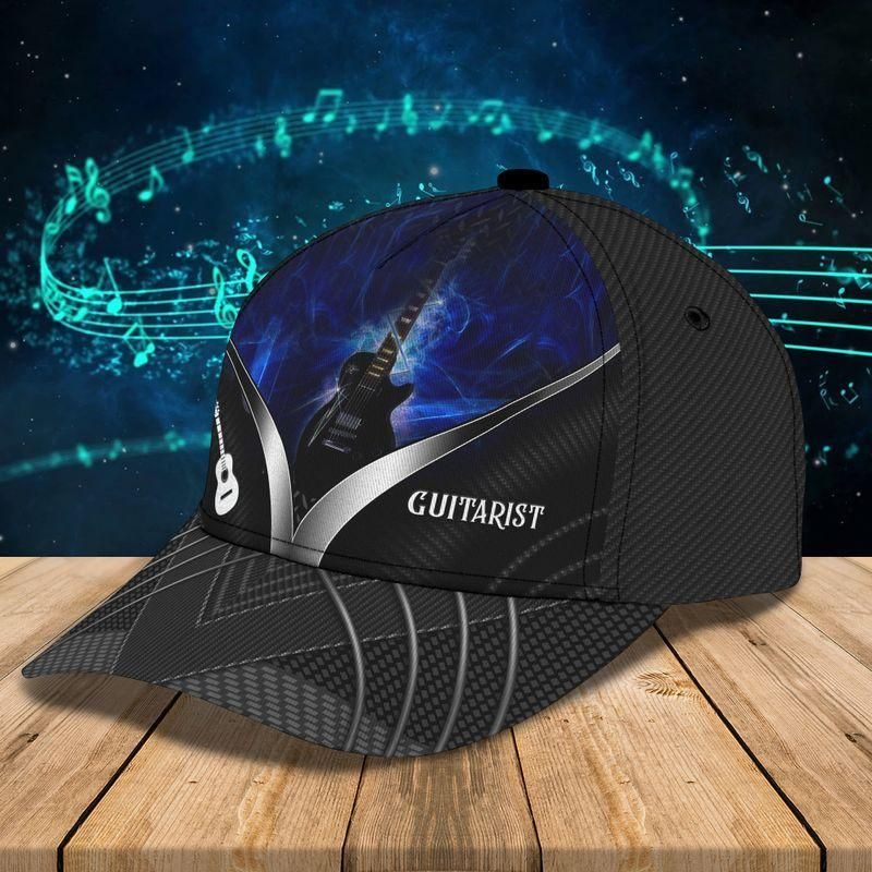 Guitarist Black Classic Cap Baseball Cap For Music Lovers Trucker Hats Custom Hats Gifts For Men & Women