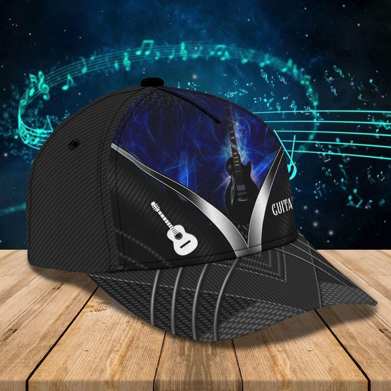 Guitarist Black Classic Cap Baseball Cap For Music Lovers Trucker Hats Custom Hats Gifts For Men & Women
