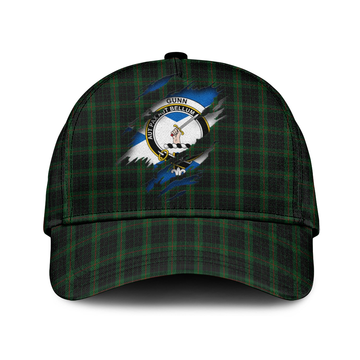 Gunn Logan Tartan Plaid Cap, Family Crest In Me Style Tartan Baseball Cap TS23 Trucker Hats Custom Hats Gifts For Men & Women