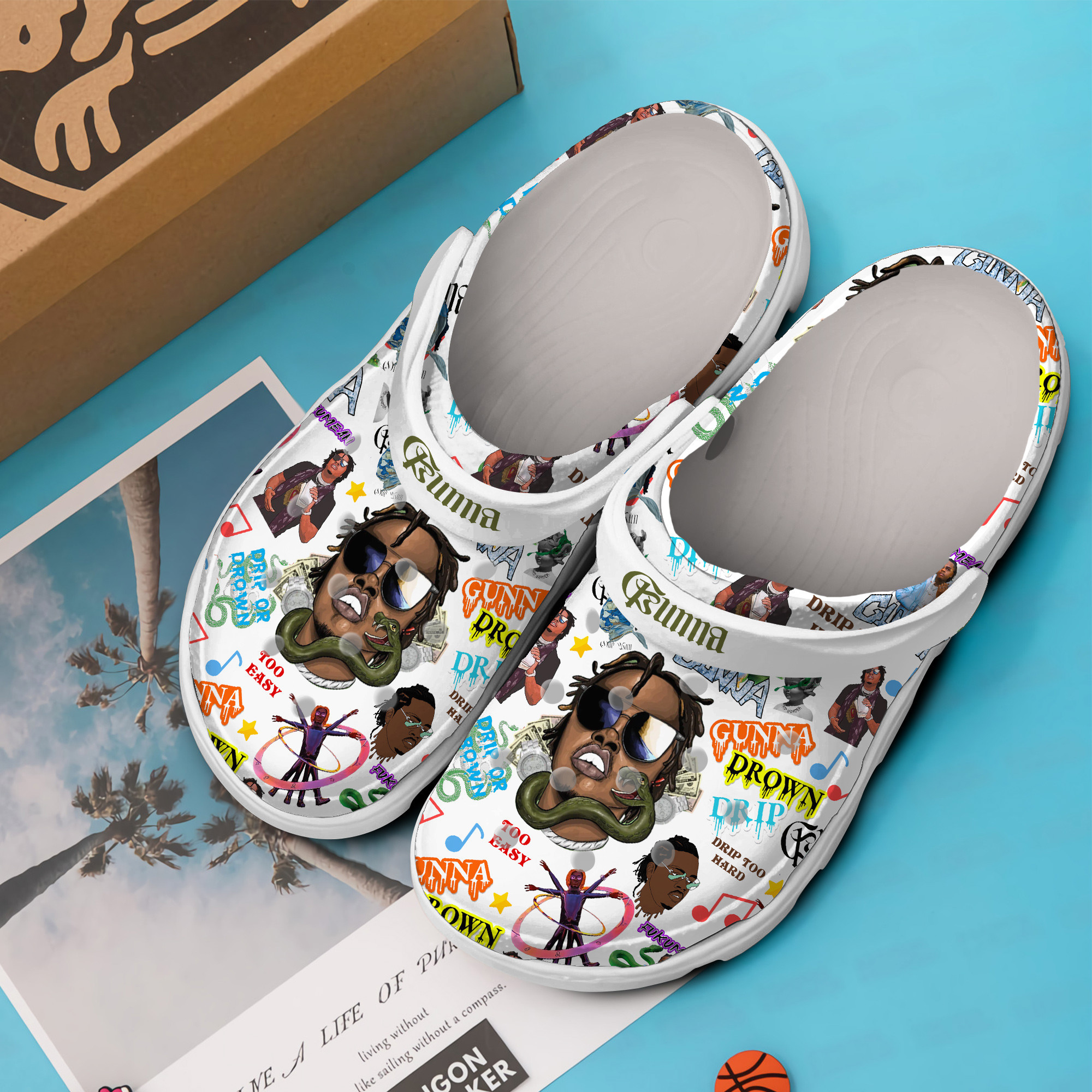 Gunna Music Crocs Crocband Clogs Shoes Comfortable For Men Women and Kids - Image 2