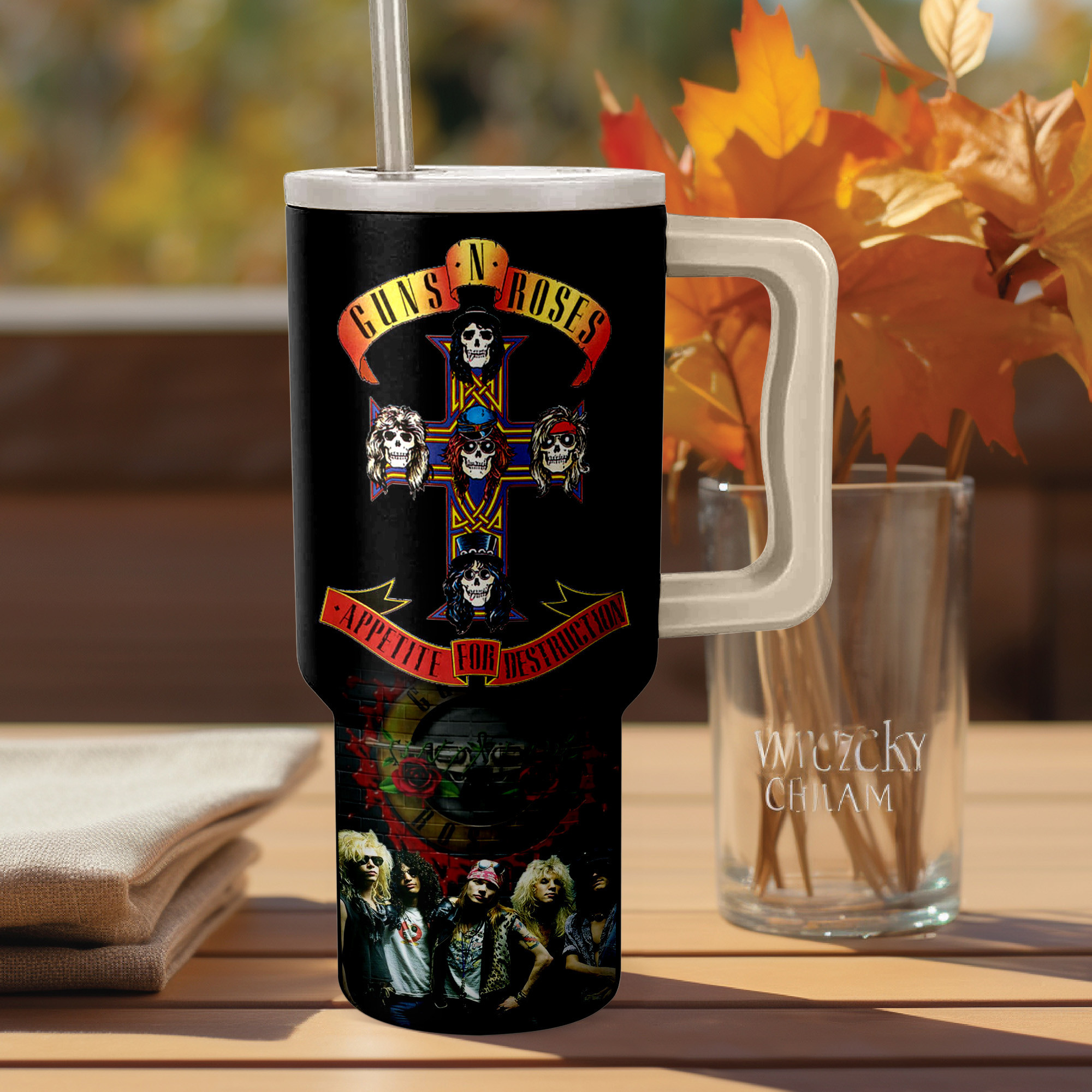Guns N’ Roses Music Custom Stanley Cup 40 oz 30 oz Tumbler With HandleTVC2301154 - Image 2