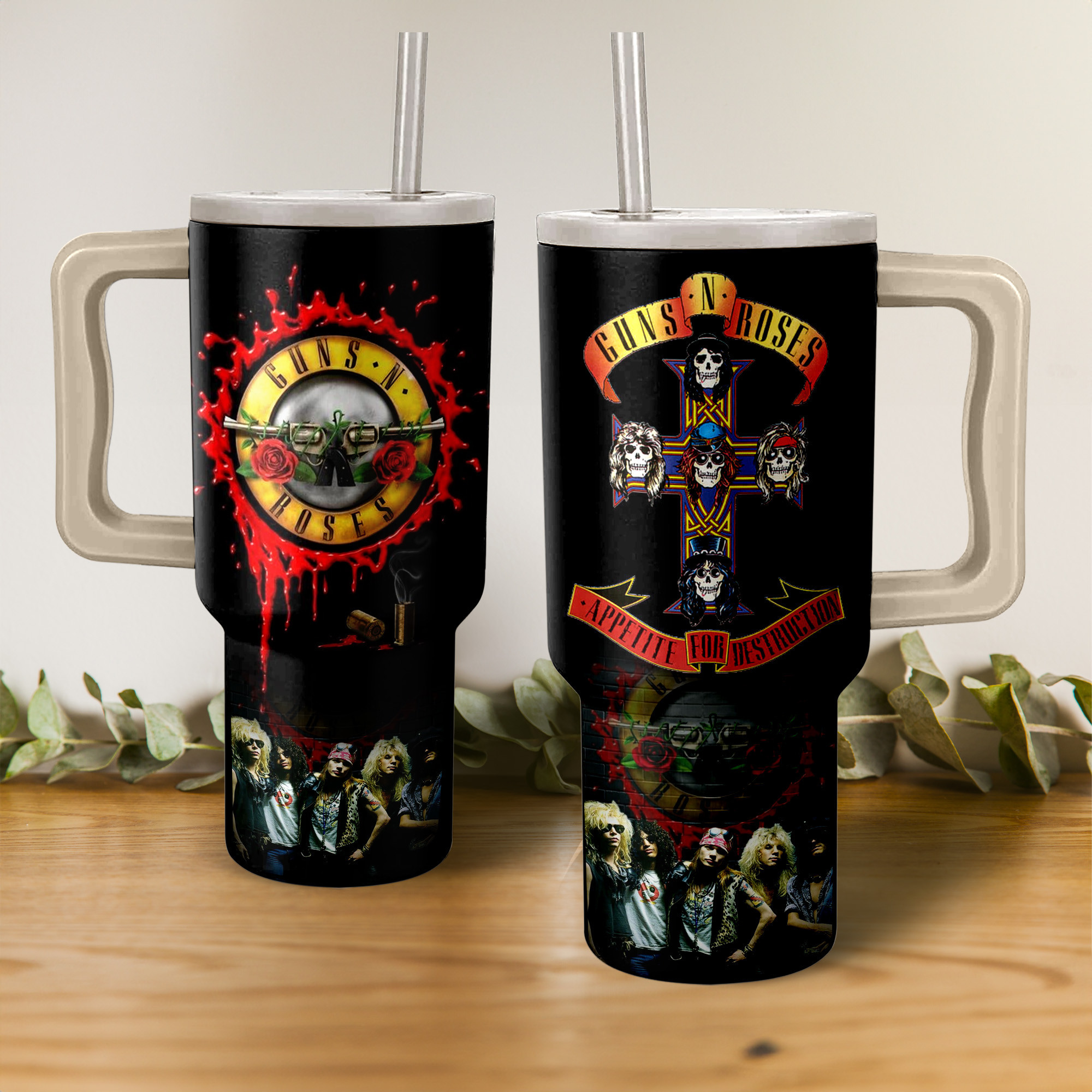 Guns Nâ€™ Roses Music Custom Stanley Cup 40 oz 30 oz Tumbler With HandleTVC2301154