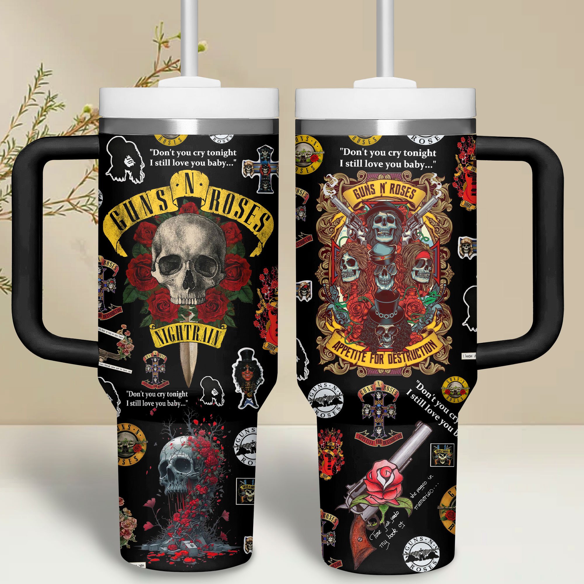 Guns Nâ€™ Roses Music Custom Stanley Cup 40 oz 30 oz Tumbler With HandleTVC2301325