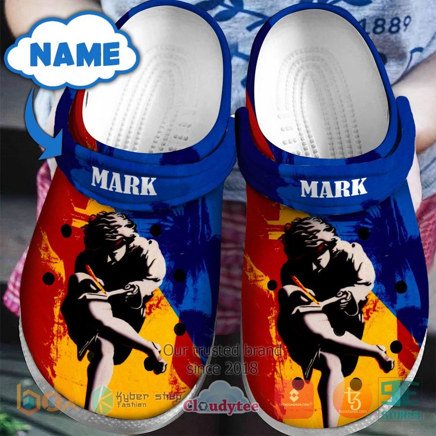 Guns N' Roses Band Music Crocs Crocband Clogs Shoes Comfortable For Men Women and Kids