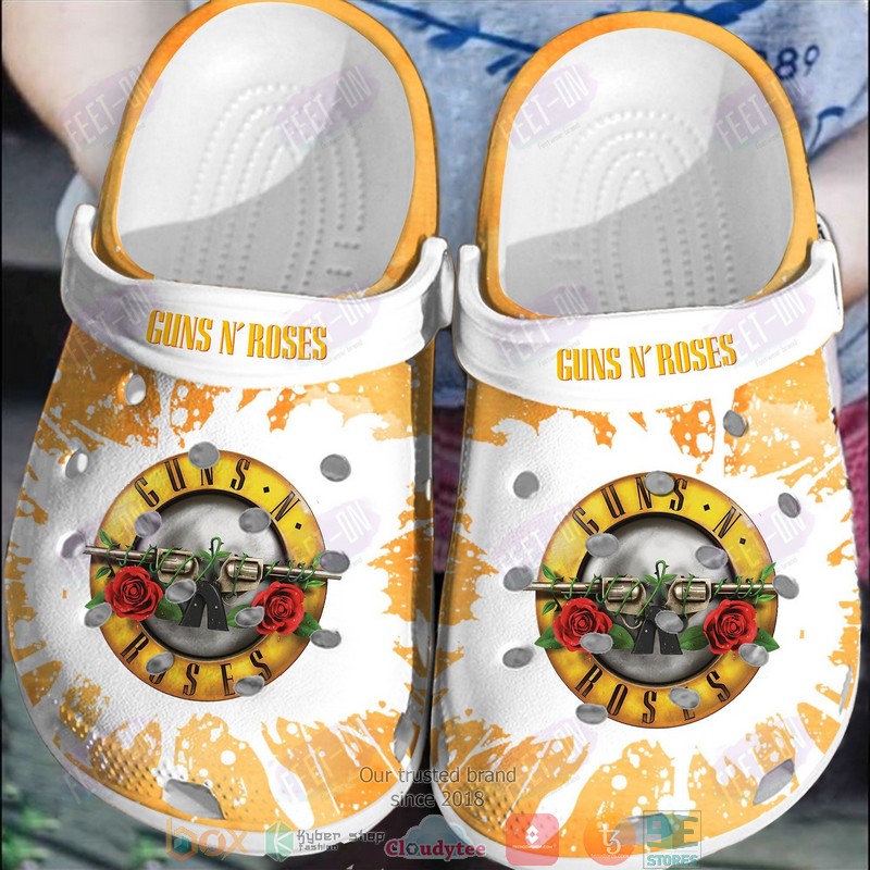 Guns N' Roses Band Music Crocs Crocband Clogs Shoes Comfortable For Men Women and Kids