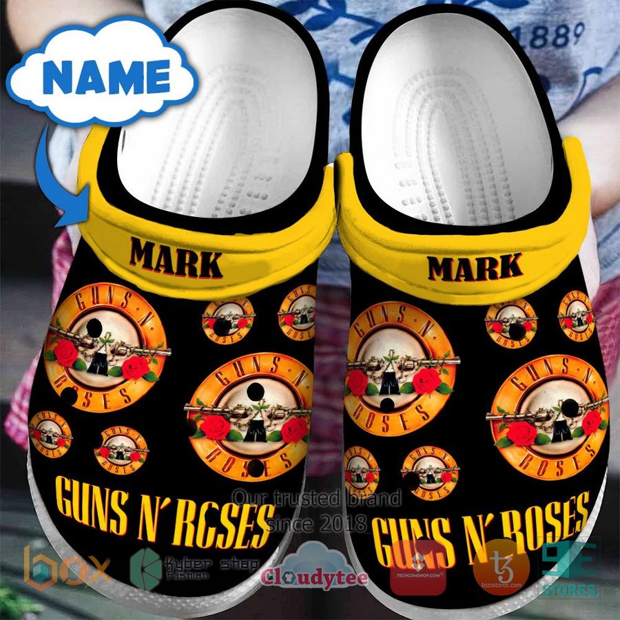 Guns N' Roses Band Music Crocs Crocband Clogs Shoes Comfortable For Men Women and Kids