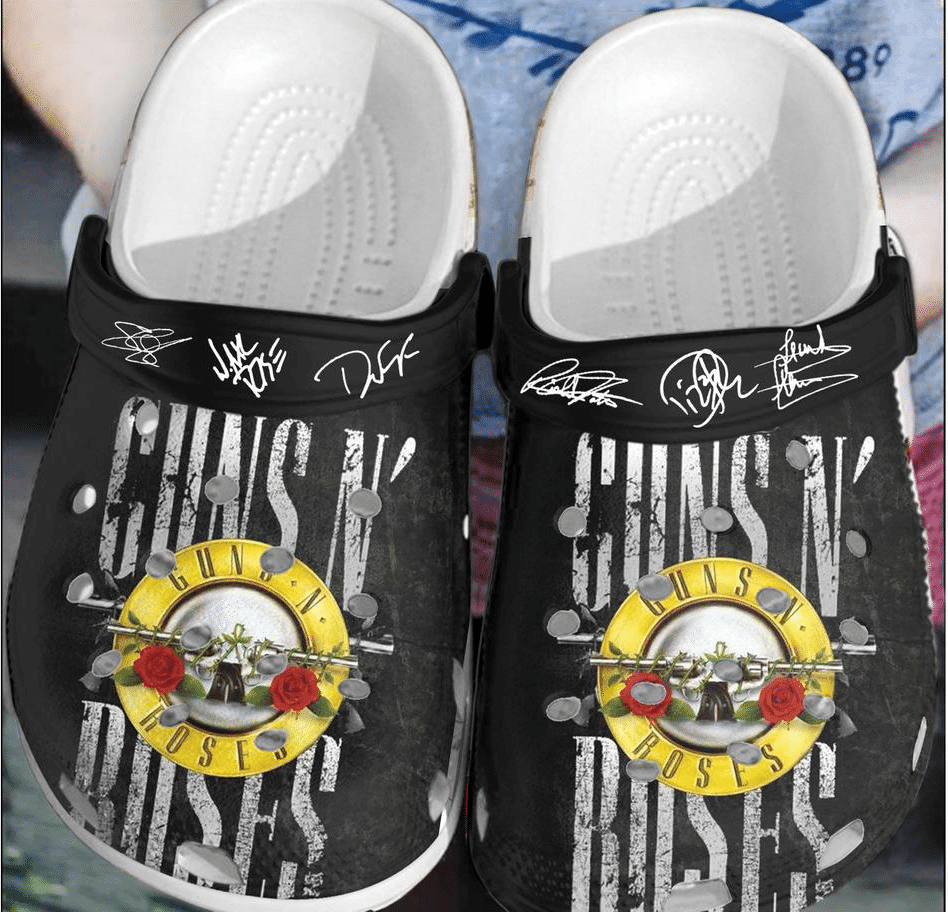 Guns N Roses Crocband Clog Shoes For Men Women