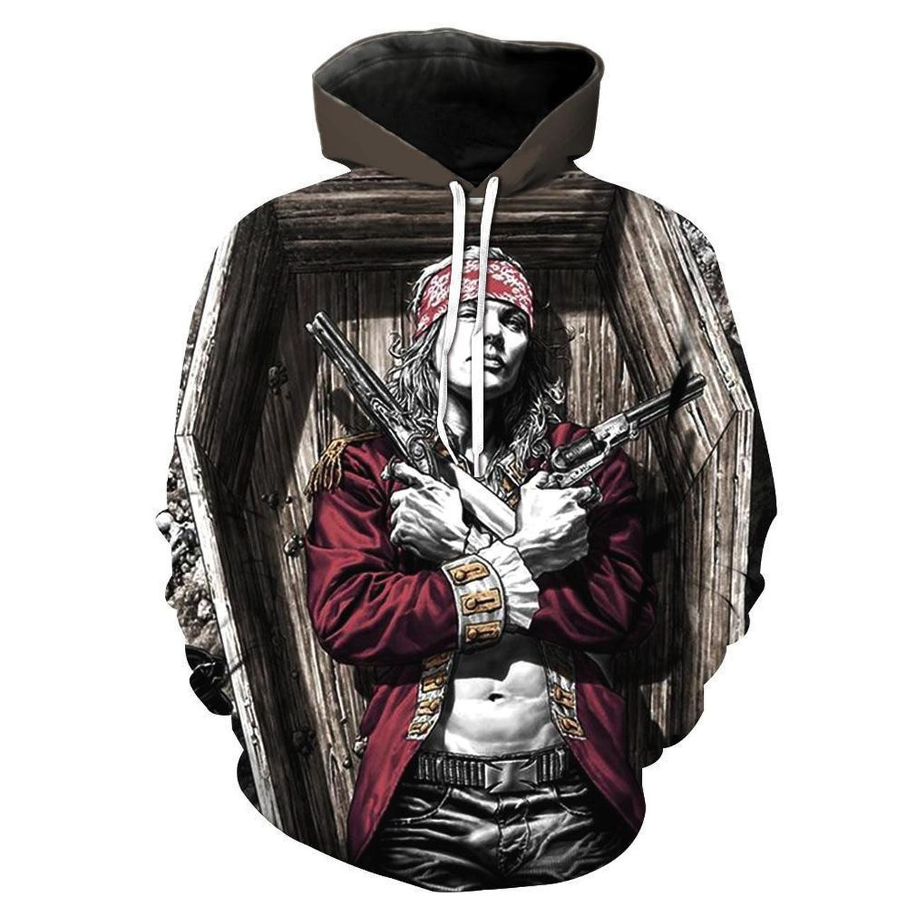 GunsnRoses 3D All Over Print Hoodie, Zip Hoodie