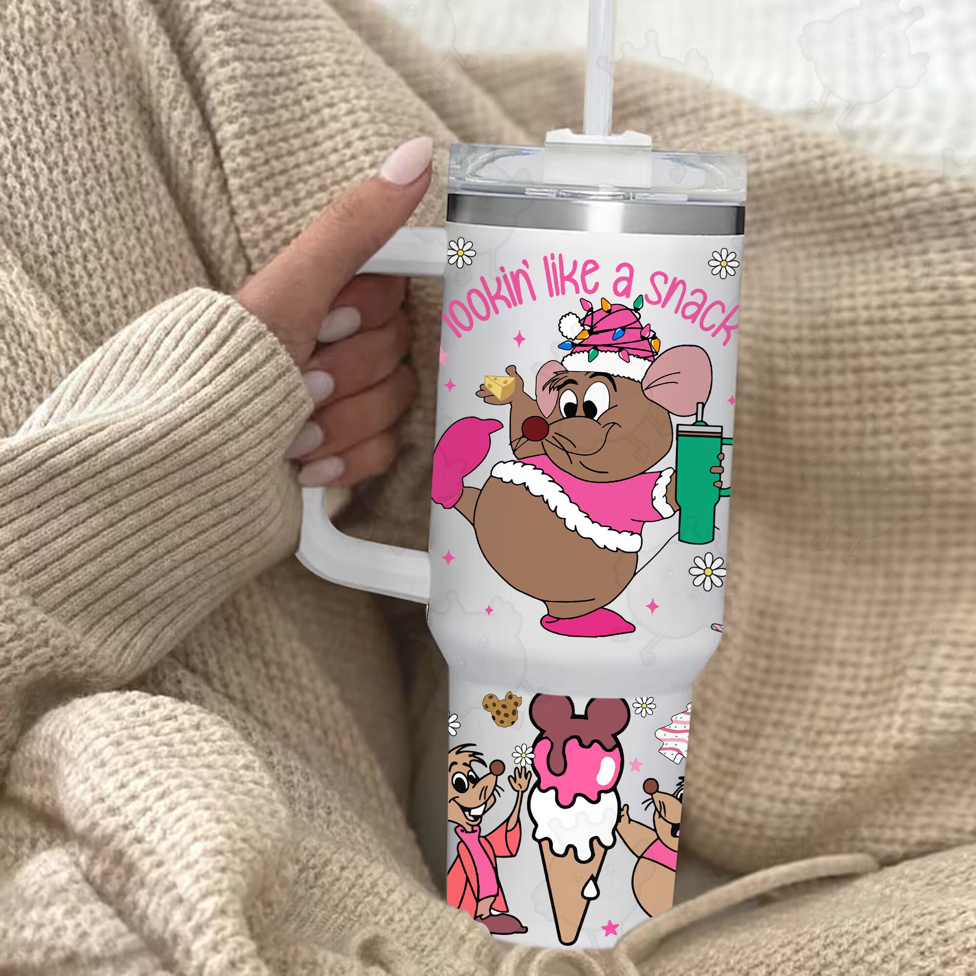 Gus Cinderella Disney Cartoon Custom Stanley Cup 40 oz 30 oz Tumbler With HandleTVC2301892 - Image 4