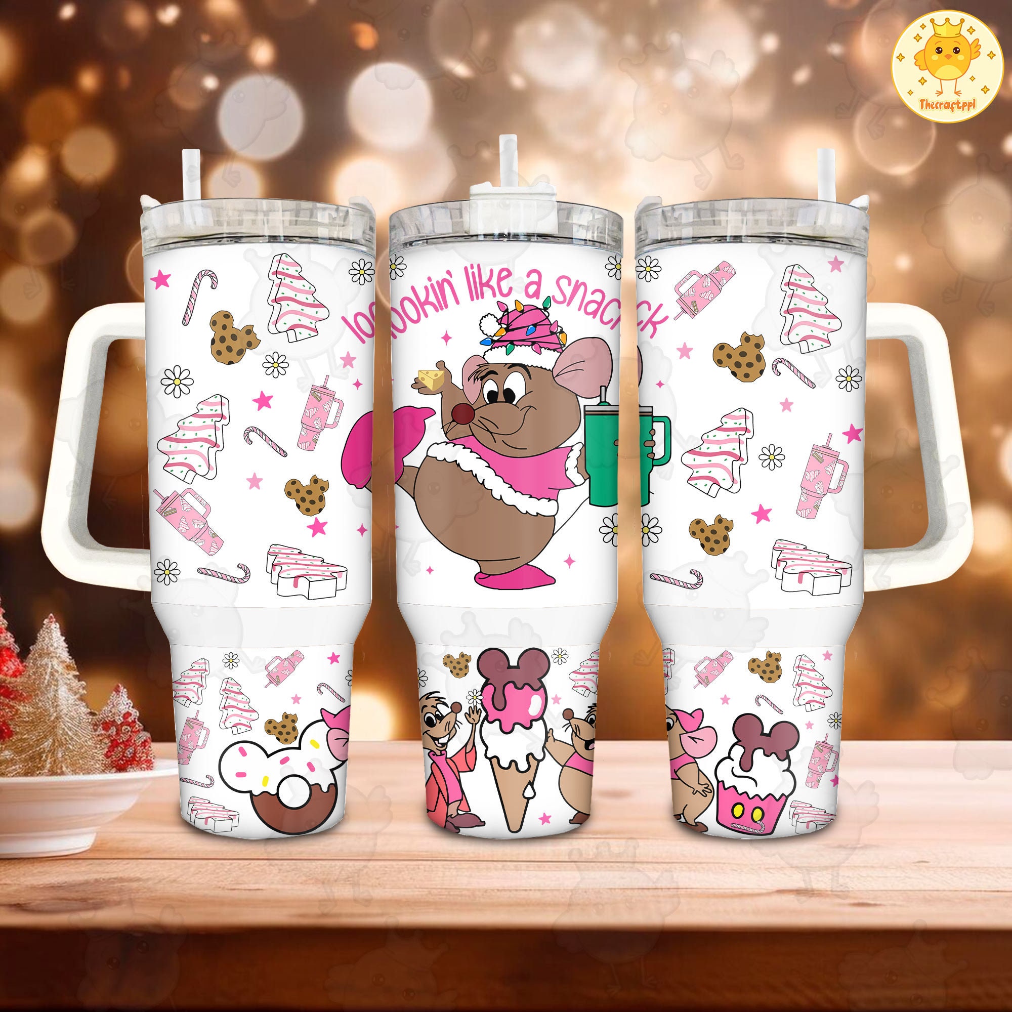 Gus Cinderella Disney Cartoon Custom Stanley Cup 40 oz 30 oz Tumbler With HandleTVC2301892