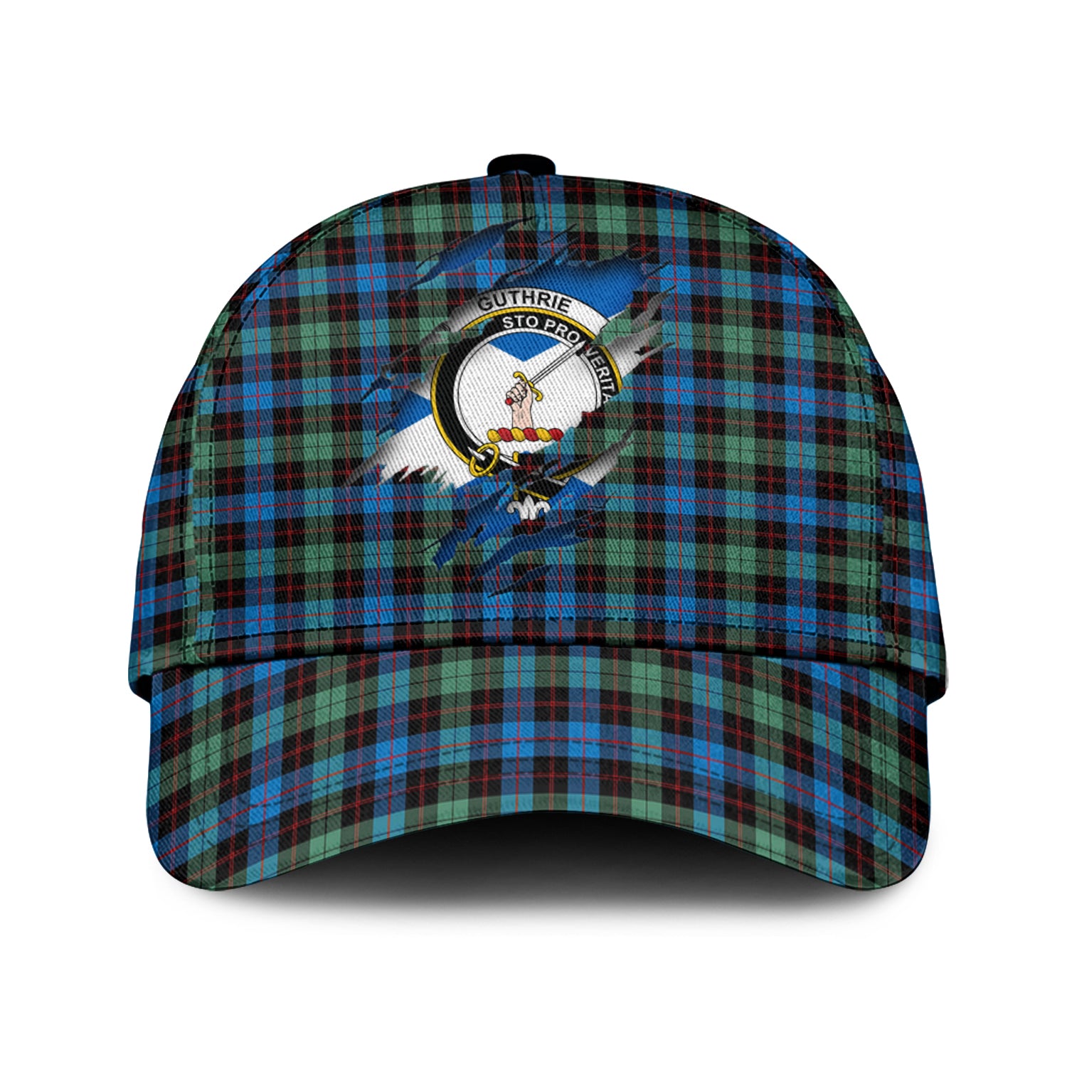 Guthrie Ancient Tartan Plaid Cap, Family Crest In Me Style Tartan Baseball Cap TS23 Trucker Hats Custom Hats Gifts For Men & Women