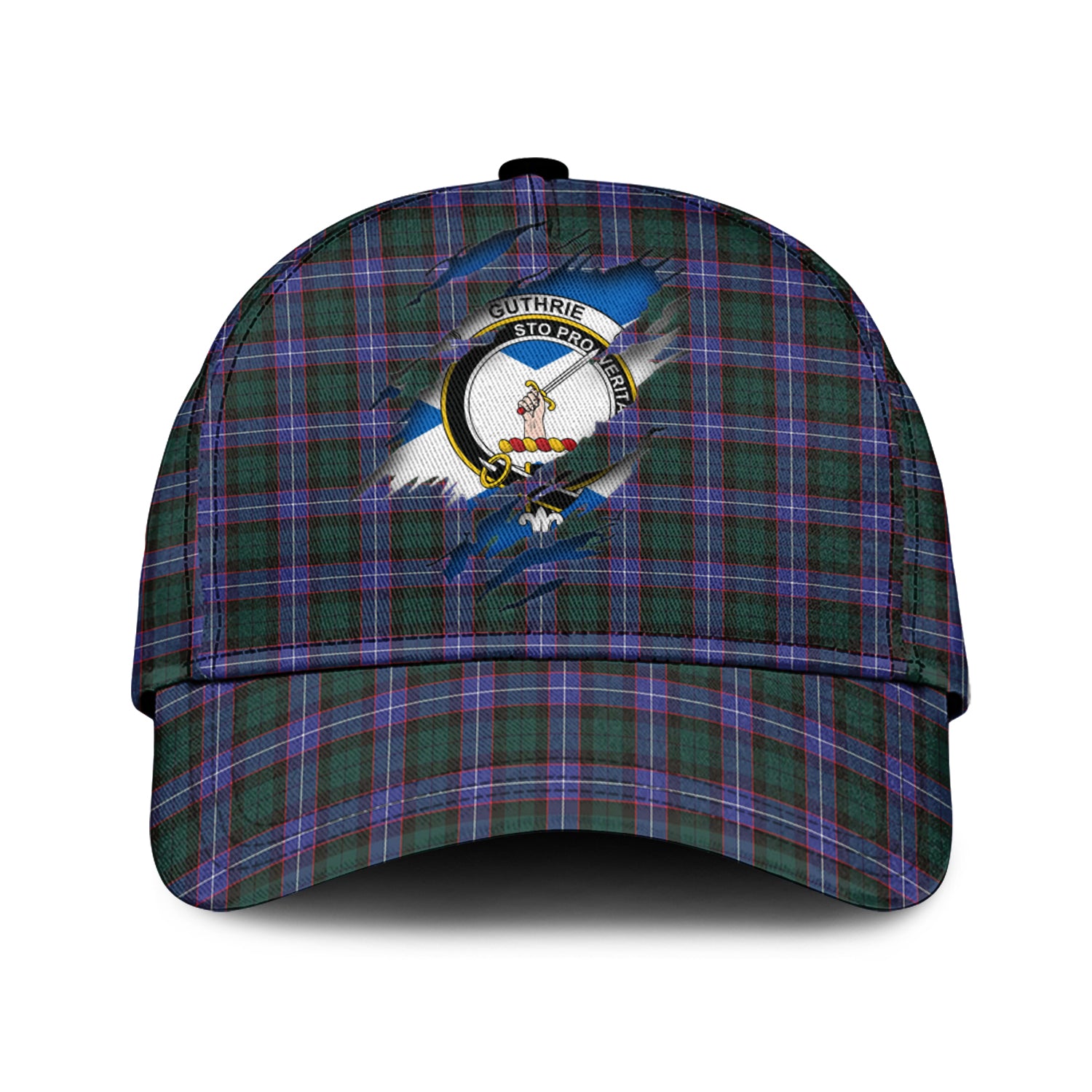 Guthrie Modern Tartan Plaid Cap, Family Crest In Me Style Tartan Baseball Cap TS23 Trucker Hats Custom Hats Gifts For Men & Women