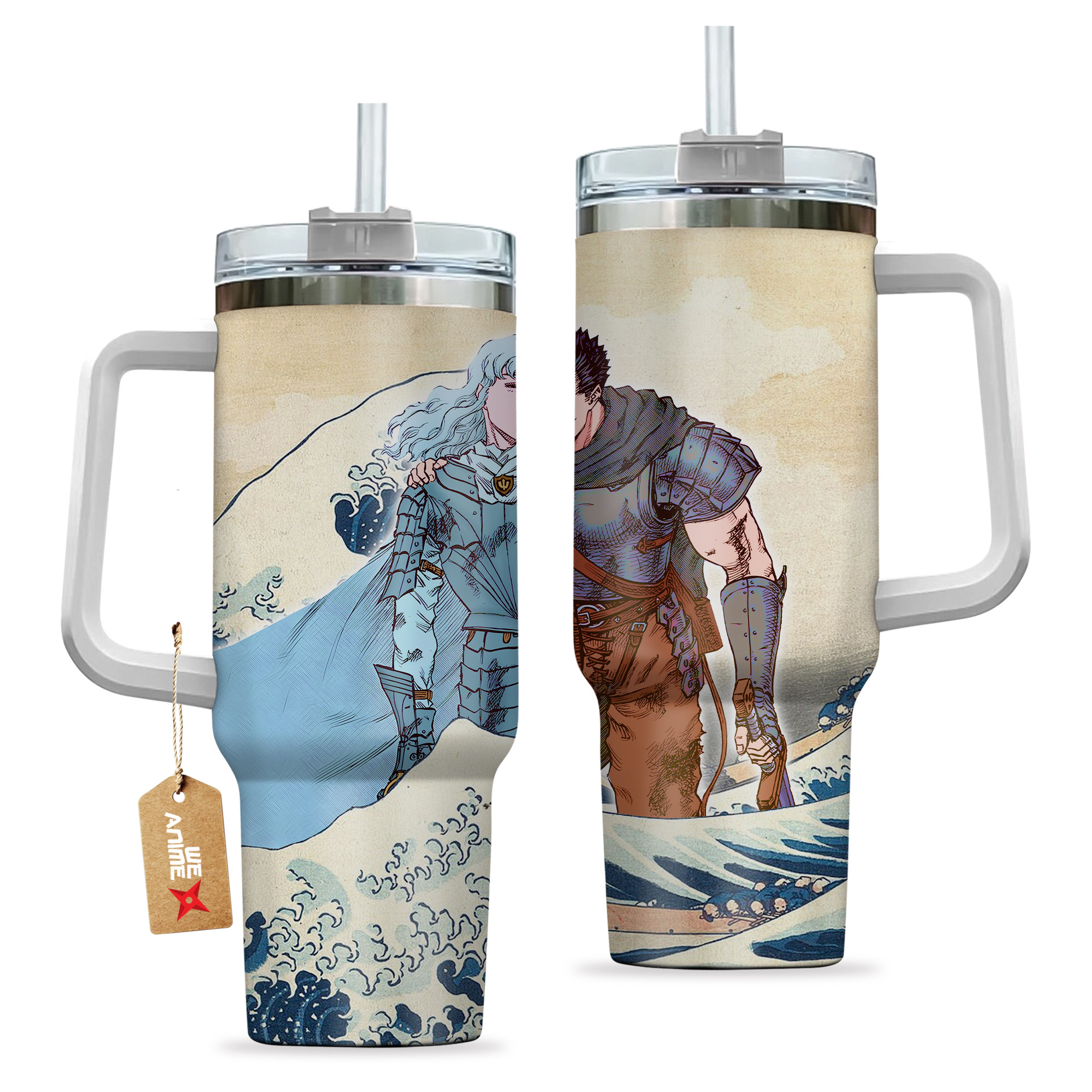 Guts x Griffith Anime Custom Stanley Cup 40 oz 30 oz Tumbler With HandleTVC2301146 - Image 2