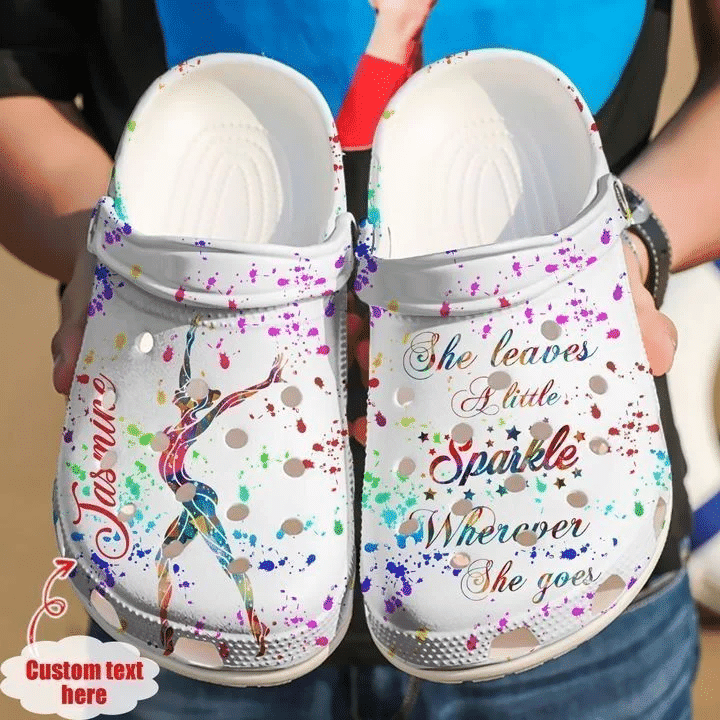 Gymnastics Personalized Girl clog Shoes