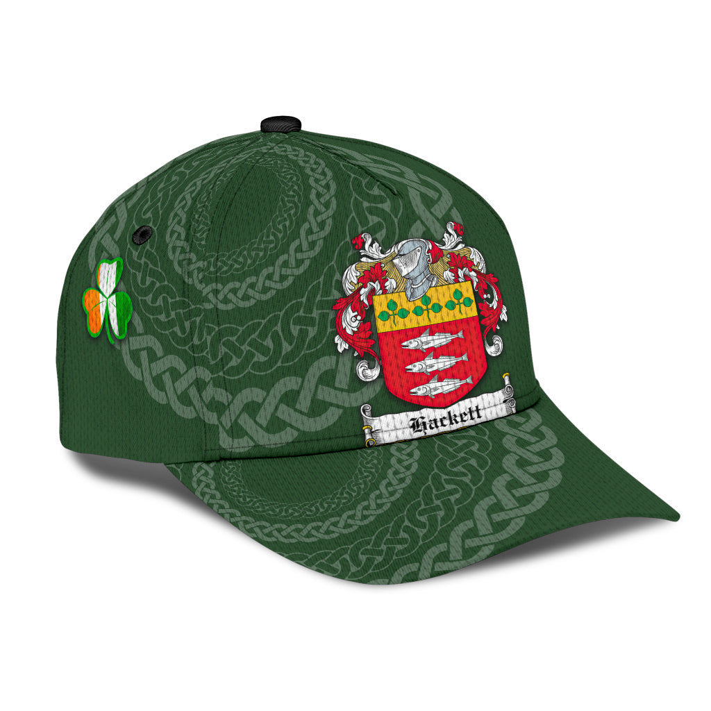 Hackett Coat Of Arms – Irish Family Crest St Patrick’s Day Hat Classic Cap Trucker Hats Custom Hats Gifts For Men & Women