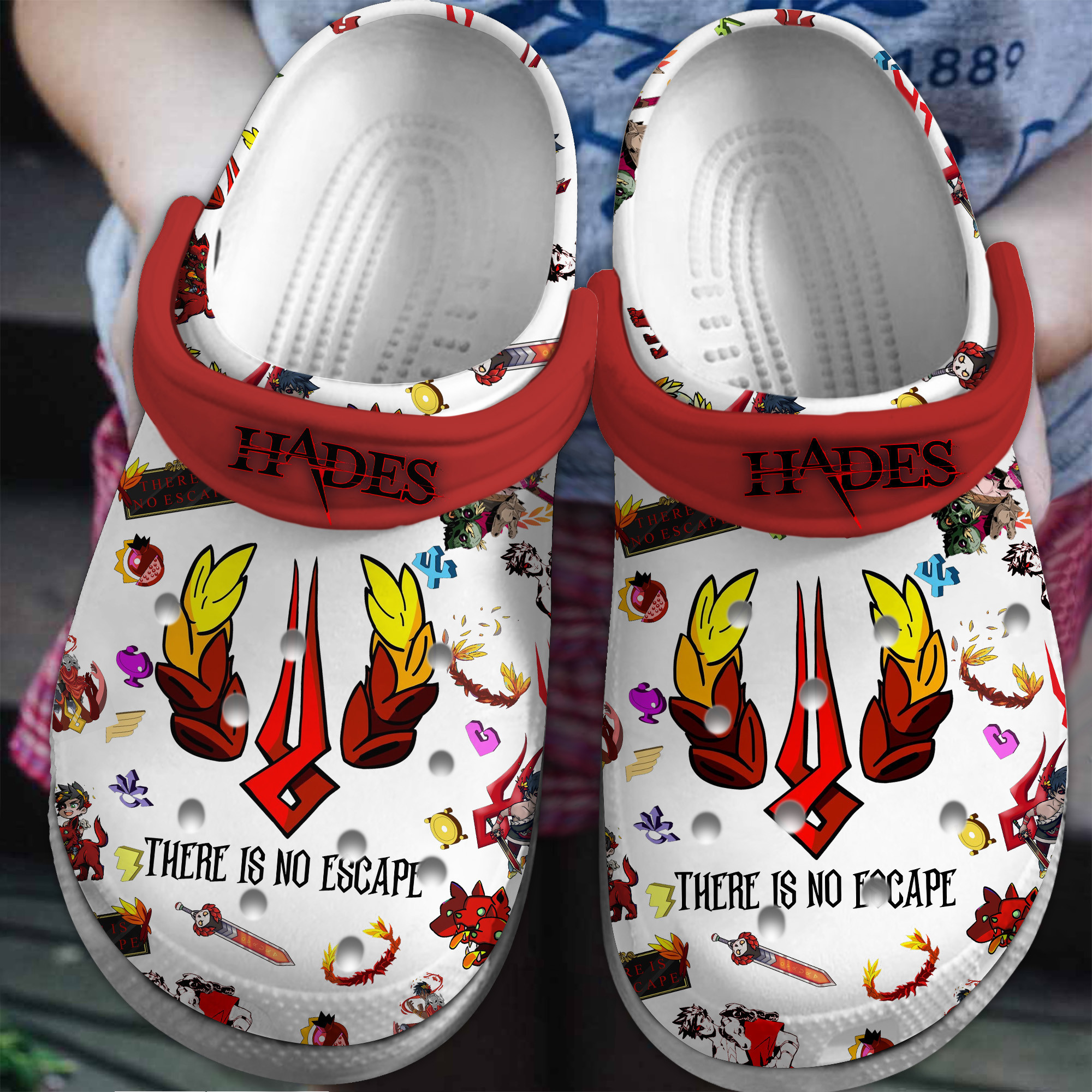 Hades Games Crocs Crocband Clogs Shoes Comfortable For Men Women and Kids