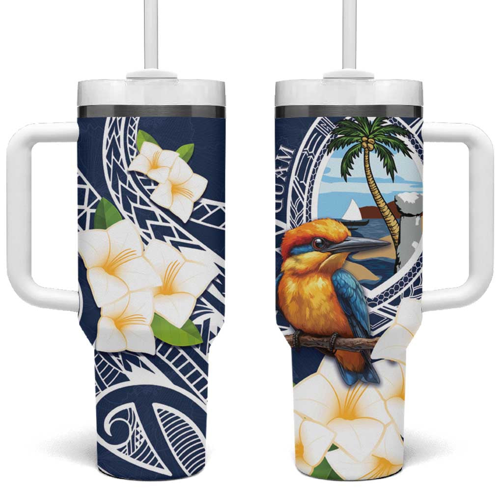 Hafa Adai Guam Sihek Guam Kingfisher with Guasali Custom Stanley Cup 40 oz 30 oz Tumbler With HandleTVC2301403