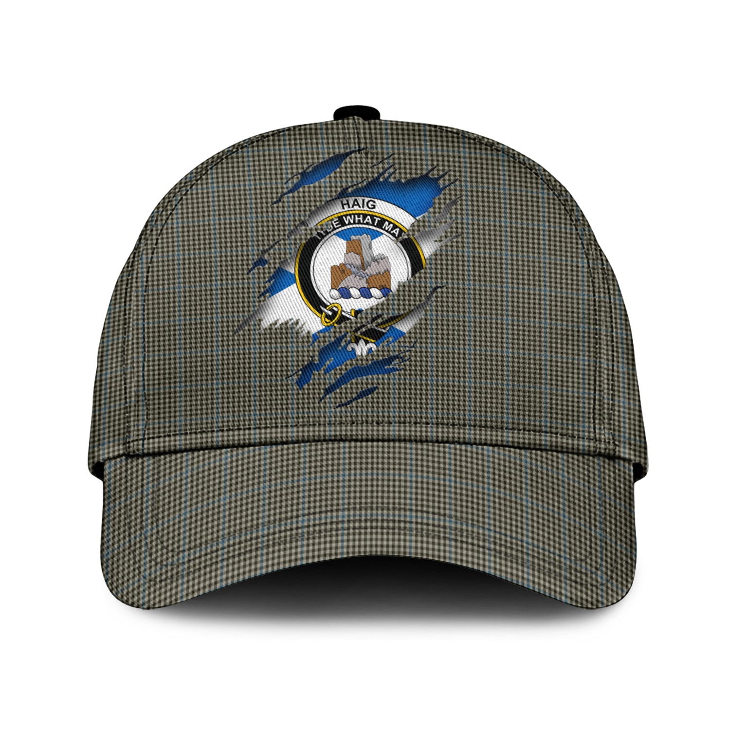 Haig Tartan Plaid Cap, Family Crest In Me Style Tartan Baseball Cap TS23 Trucker Hats Custom Hats Gifts For Men & Women
