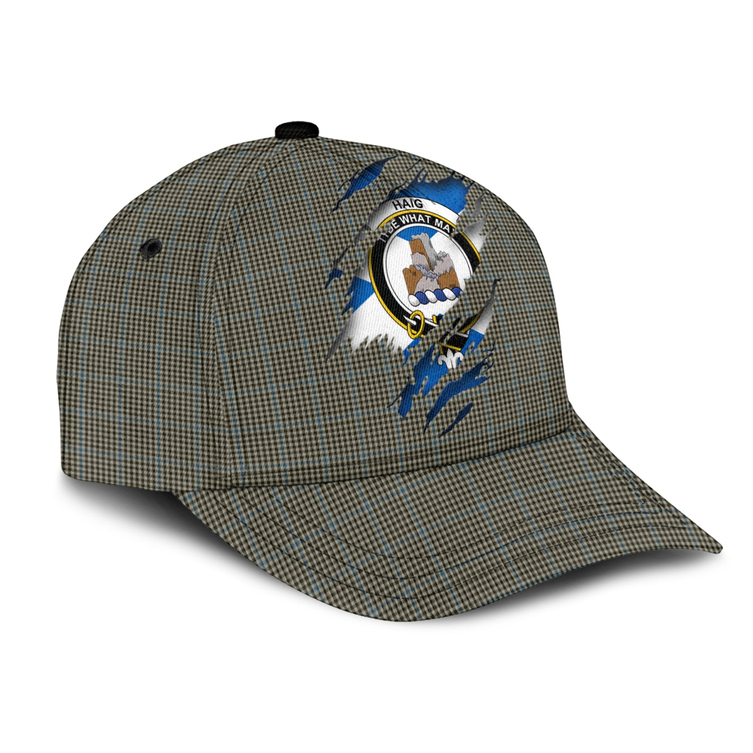 Haig Tartan Plaid Cap, Family Crest In Me Style Tartan Baseball Cap TS23 Trucker Hats Custom Hats Gifts For Men & Women