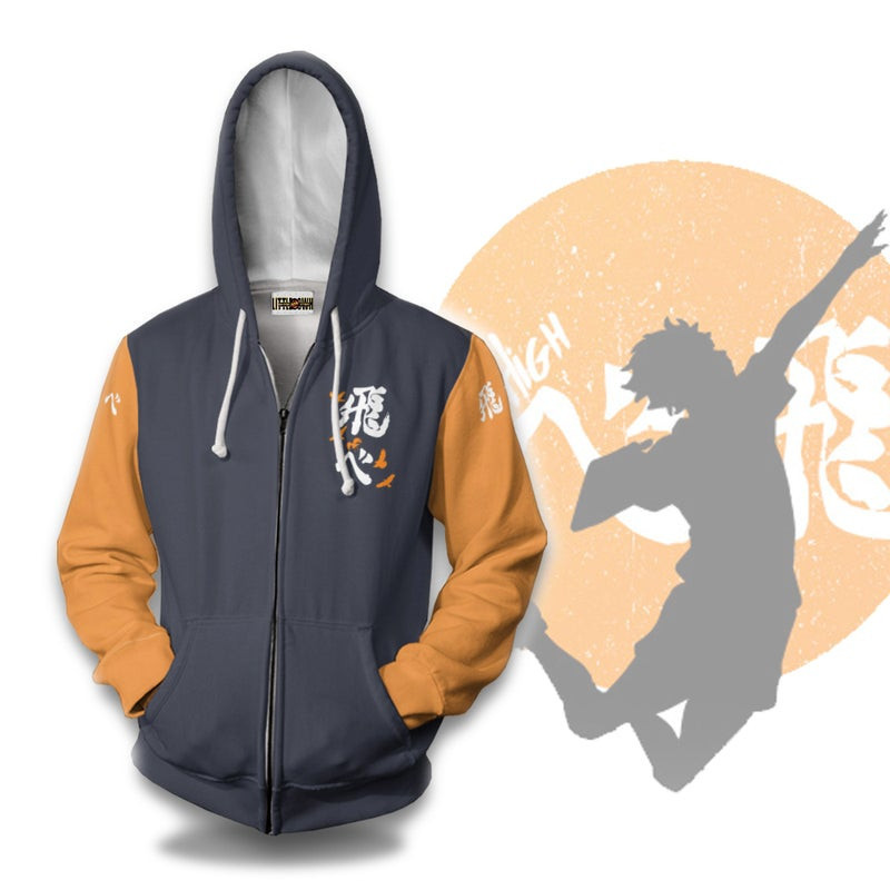 Haikyuu Fly High Karasuno 3D All Over Print Hoodie, Zip Hoodie