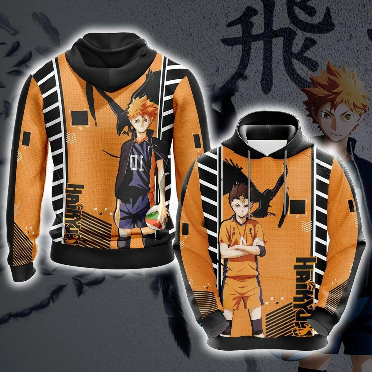 Haikyuu - Hinata Shouyou Unisex 3D All Over Print Hoodie, Zip Hoodie